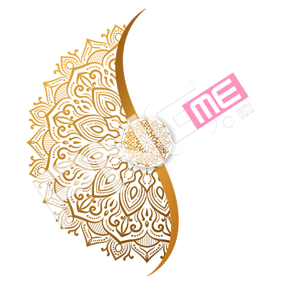 طرح اسلیمی طلایی